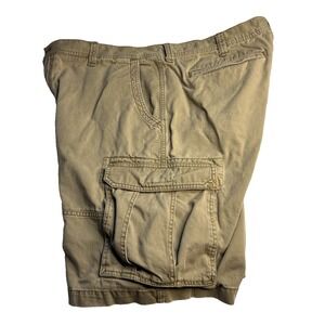 Y2K Old Navy Men Khaki Cargo Shorts 40‎ Grunge Skate Utility Outdoor